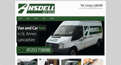 Desktop Screenshot of ansdellselfdrive.co.uk